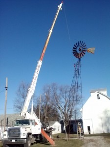 Lowering 50' mill (1)