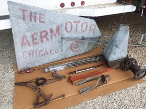 Vintage 8′ Aermotor A702 Windmill Head & 21' Tower