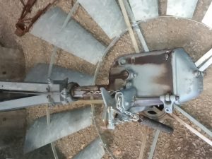 8' WC-Long Stem Monitor, with vintage 33' 4-post Tower