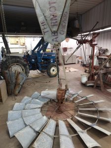 Vintage 8ft Aermotor A602 Windmill with 47ft Aermotor tower
