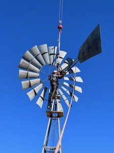 HUGE 16ft F702 Aermotor with 40ft Wide Spread Tower
